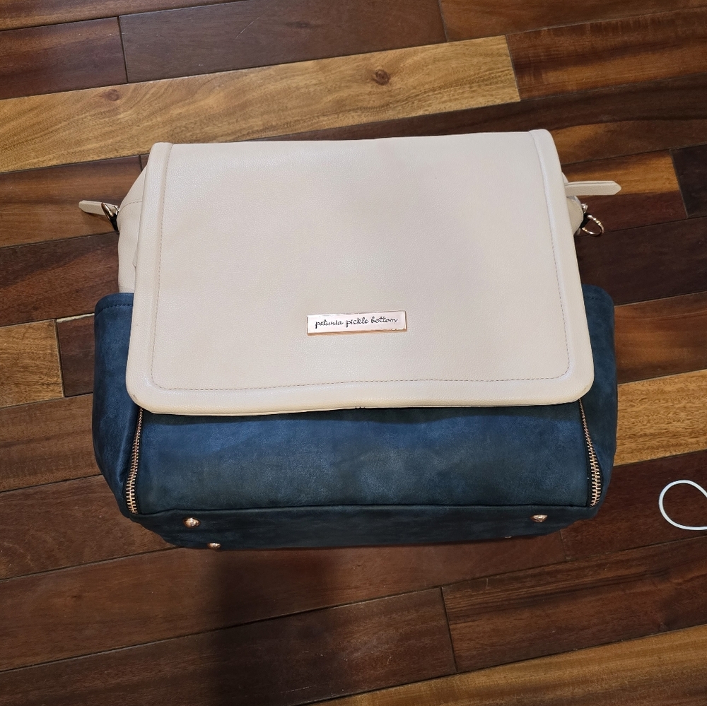 Petunia Pickle Bottom Boxy Backpack in Indigo Blush